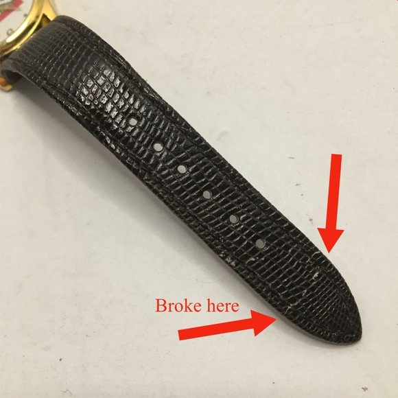 Vintage Mug Rootbeer Promotional Watch Gold Tone Leather Band - Picture 8 of 12